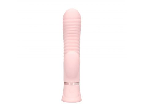 Wibrator króliczek Loveline Mystique żebrowany różowy 15,9 cm