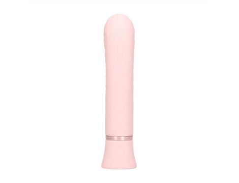 Wibrator króliczek Loveline Mystique żebrowany różowy 15,9 cm - 4