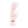 Wibrator króliczek Loveline Mystique żebrowany różowy 15,9 cm - 3