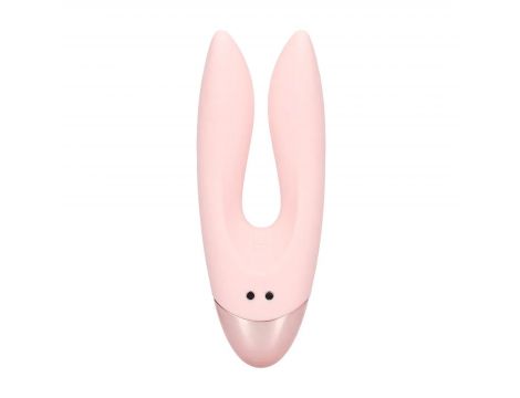 Wibrator podwójny Amour Loveline silikonowy różowy 11 cm - 2
