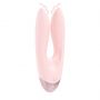 Wibrator podwójny Amour Loveline silikonowy różowy 11 cm - 5