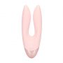 Wibrator podwójny Amour Loveline silikonowy różowy 11 cm - 4