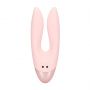 Wibrator podwójny Amour Loveline silikonowy różowy 11 cm - 3