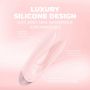 Wibrator podwójny Amour Loveline silikonowy różowy 11 cm - 6