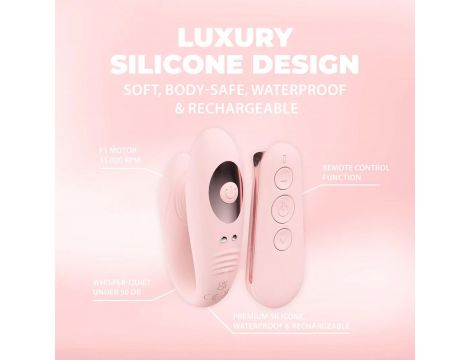 Charme - Remote Control Dual Motor Vibe - Pink - 5
