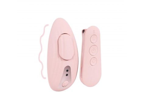 Stymulator łechtaczki z pilotem Loveline Céleste różowy silikonowy 10cm - 3