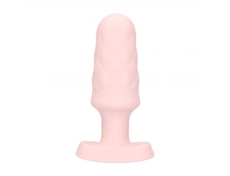 Plug analny wibrujący z pilotem Loveline Velvet różowy 9,8 cm - 5