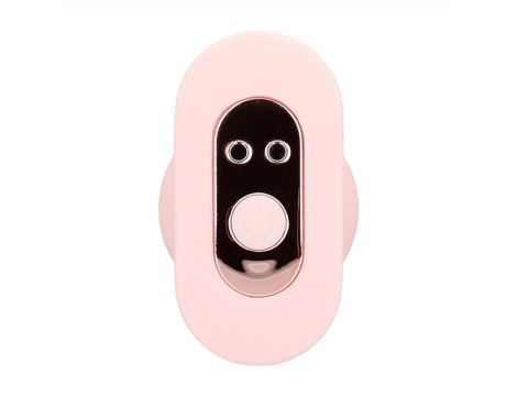 Plug analny wibrujący z pilotem Loveline Velvet różowy 9,8 cm - 4