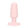 Plug analny wibrujący z pilotem Loveline Velvet różowy 9,8 cm - 6