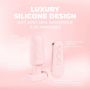 Plug analny wibrujący z pilotem Loveline Velvet różowy 9,8 cm - 7