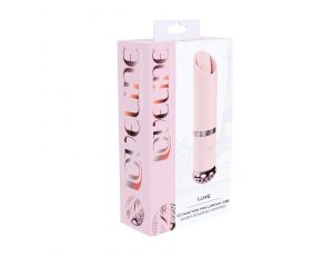 Mini wibrator szminkowy Loveline Luxe silikonowy różowy 10 cm
