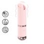 Mini wibrator szminkowy Loveline Luxe silikonowy różowy 10 cm - 4