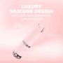 Mini wibrator szminkowy Loveline Luxe silikonowy różowy 10 cm - 3