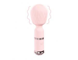 Mini masażer silikonowy Loveline Velour różowy 12 cm