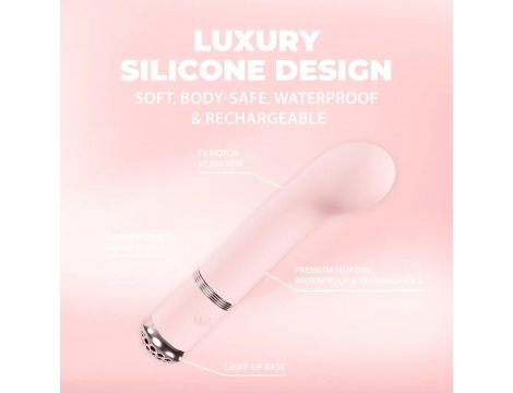 Wibrator punktu G Loveline Cherie silikonowy różowy 14 cm - 5