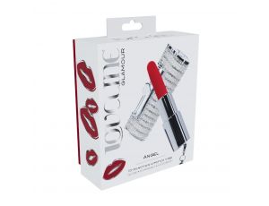 Mini wibrator szminkowy Angel Loveline transparentny USB