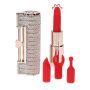 Angel - Lipstick Vibrator with 4 Attachments - Pink - 2