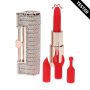 Angel - Lipstick Vibrator with 4 Attachments - Pink - Tester - 6