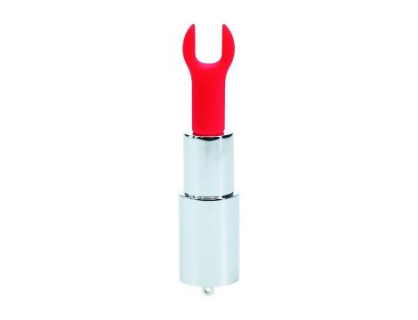 Mini wibrator pomadka Loveline zielony z 4 końcówkami USB - 4