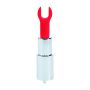 Mini wibrator pomadka Loveline zielony z 4 końcówkami USB - 5