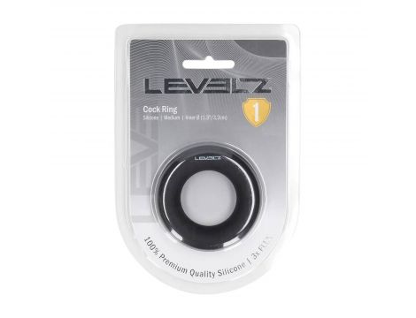 Pierścień erekcyjny silikonowy Levelz M czarny - 2
