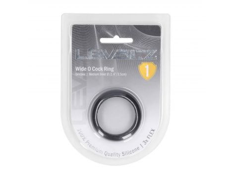 Pierścień erekcyjny silikonowy Levelz Wide O M 35mm czarny - 4