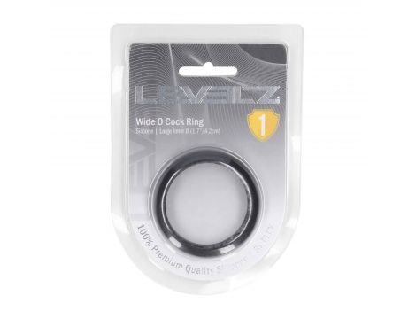 Pierścień erekcyjny silikonowy Levelz L 42 mm czarny - 2