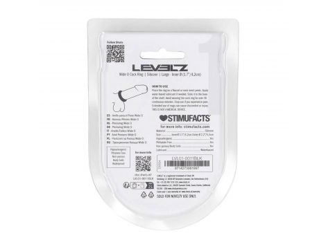 Pierścień erekcyjny silikonowy Levelz L 42 mm czarny