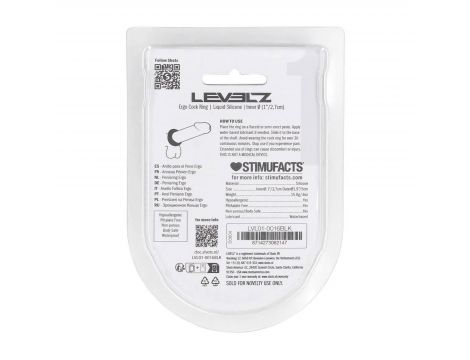 Pierścień erekcyjny Levelz Ergo liquid silicone czarny 5 cm - 4