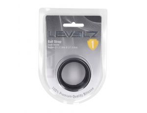 Rozciągacz jąder silikonowy Levelz M 34 mm czarny