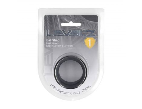 Rozciągacz jąder Levelz silikonowy L 34mm czarny - 4