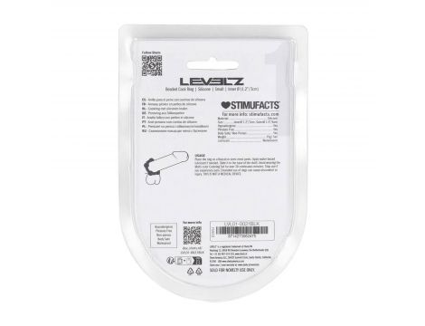 Pierścień erekcyjny silikonowy koralikowy Levelz S 3cm czarny - 5
