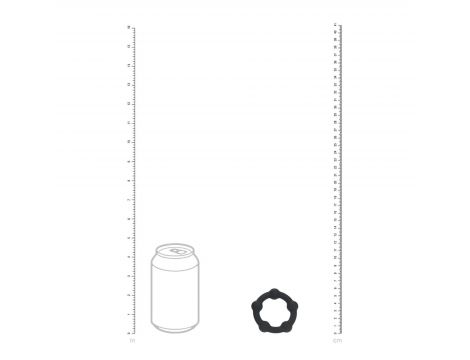Pierścień erekcyjny silikonowy koralikowy Levelz S 3cm czarny - 4