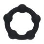 Pierścień erekcyjny silikonowy koralikowy Levelz czarny M 3,5cm - 5
