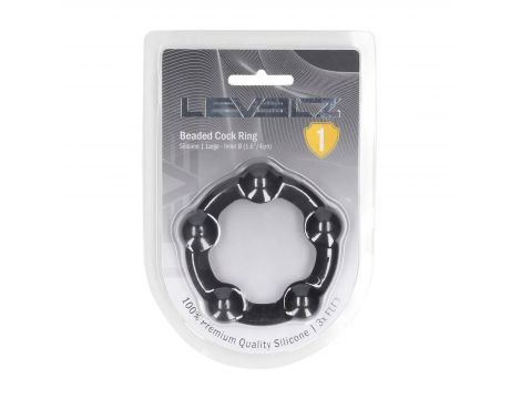 Pierścień erekcyjny silikonowy Levelz L czarny - 3