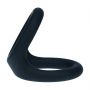 Double O Silicone Cockring - L - Black - 5