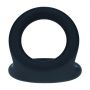 Double O Silicone Cockring - L - Black - 9
