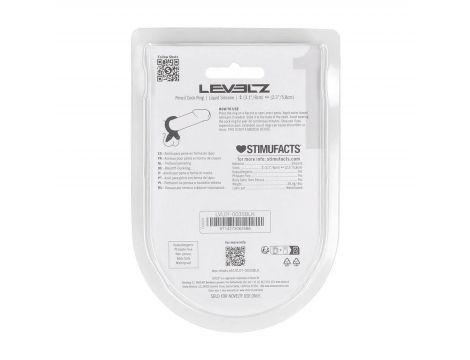 Pierścień erekcyjny silikonowy Levelz czarny 8 cm