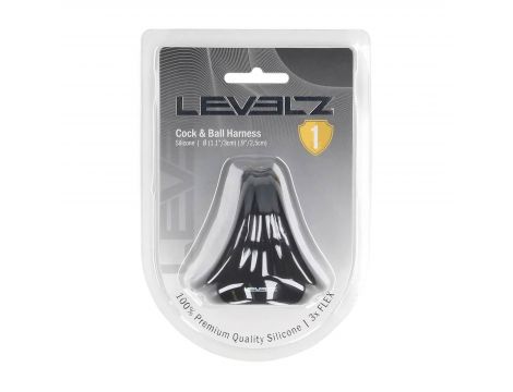 Pierścień silikonowy na człon i jądra Levelz czarny 5 cm - 4
