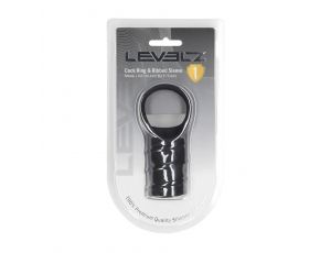 Silicone Cockring and Ribbed Sleeve - Black