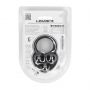 Liquid Silicone Triple Weighted Ball Cockring - Black - 5
