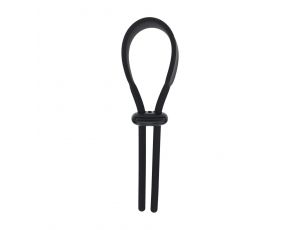 Pierścień erekcyjny Levelz regulowany silikonowy lasso czarny 14 cm