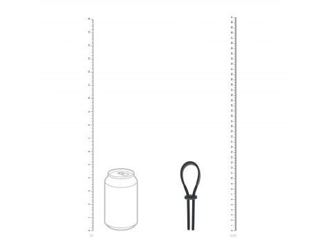 Pierścień erekcyjny Levelz regulowany silikonowy lasso czarny 14 cm - 4