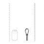 Pierścień erekcyjny Levelz regulowany silikonowy lasso czarny 14 cm - 5
