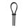 Pierścień erekcyjny Levelz regulowany silikonowy lasso czarny 14 cm