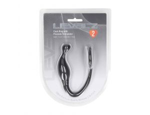 Pierścień erekcyjny silikonowy z stymulatorem prostaty Levelz S czarny 11cm