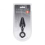 Silikonowy korek analny z pętlą Levelz M czarny 12 cm - 4