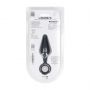 Silikonowy korek analny z pętlą Levelz M czarny 12 cm - 2