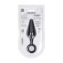 Korek analny silikonowy z pętlą Levelz L czarny 14 cm - 3