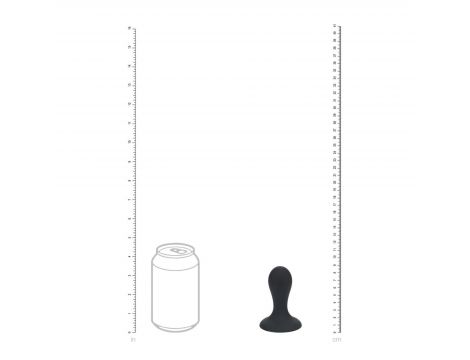 Korek analny z grzechotką Levelz silikonowy S czarny 8,5 cm - 3